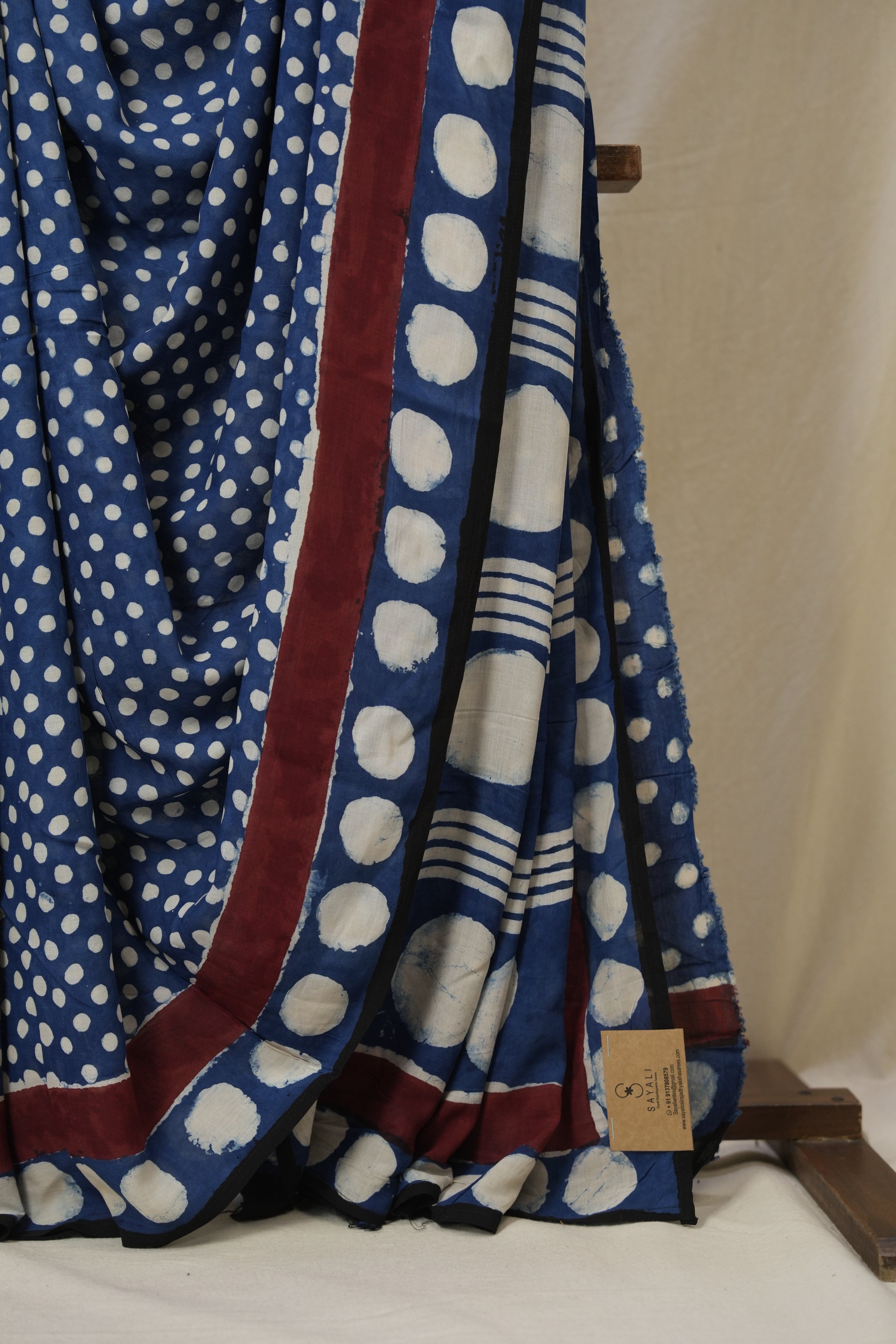 Blue Modal Silk Saree - SRBMSS643