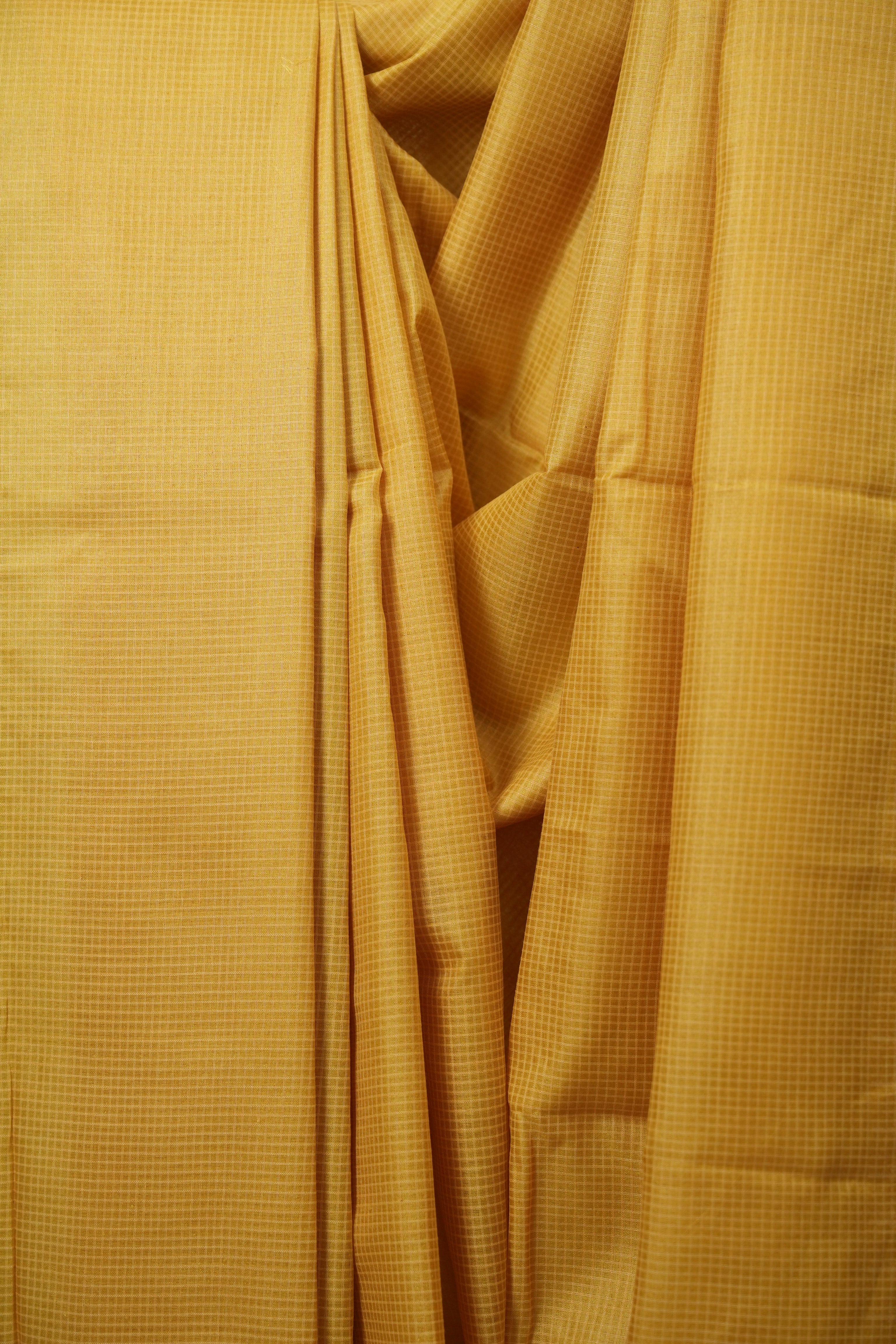 Yellow Tussar Silk Saree - SRYTSS1889