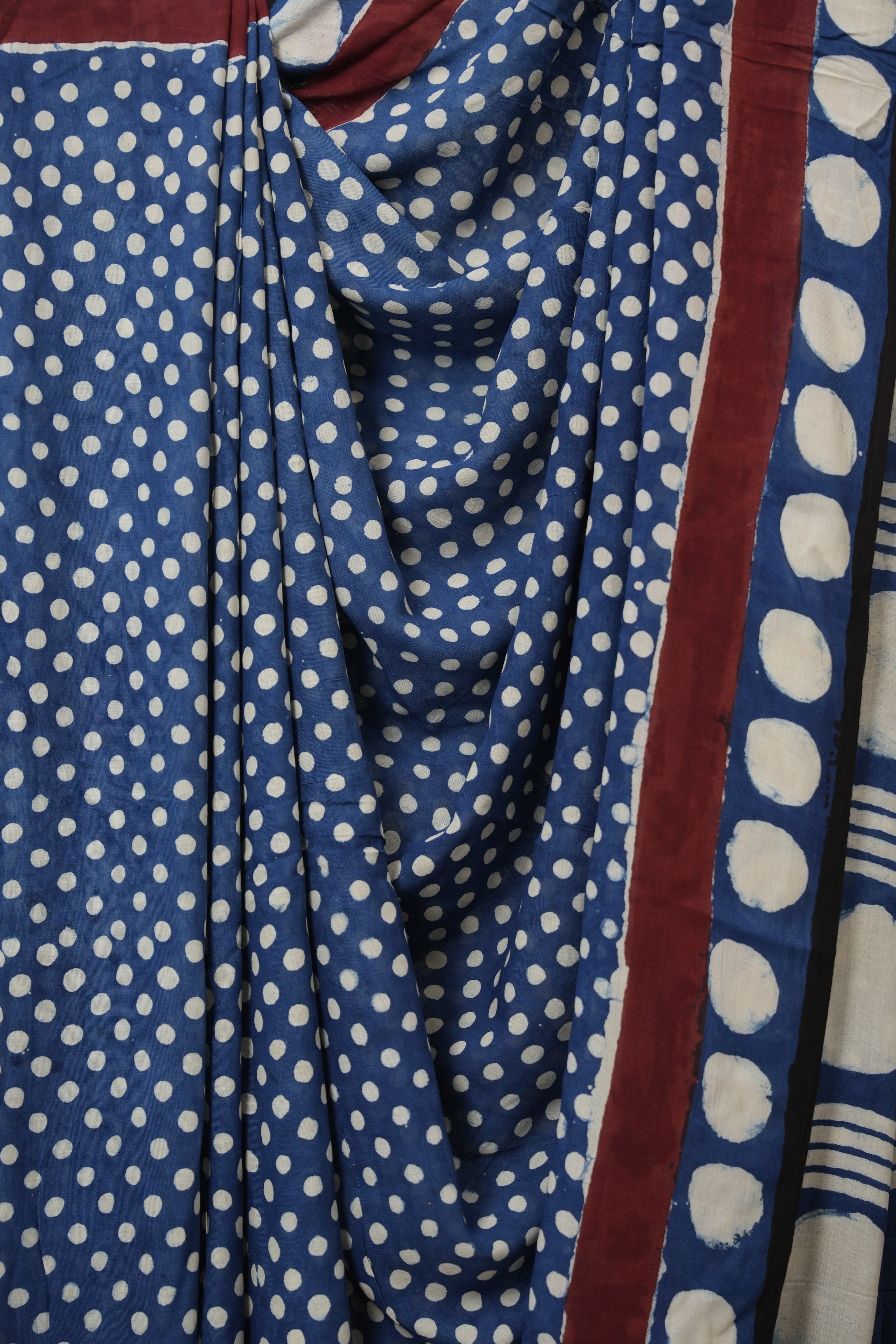 Blue Modal Silk Saree - SRBMSS643