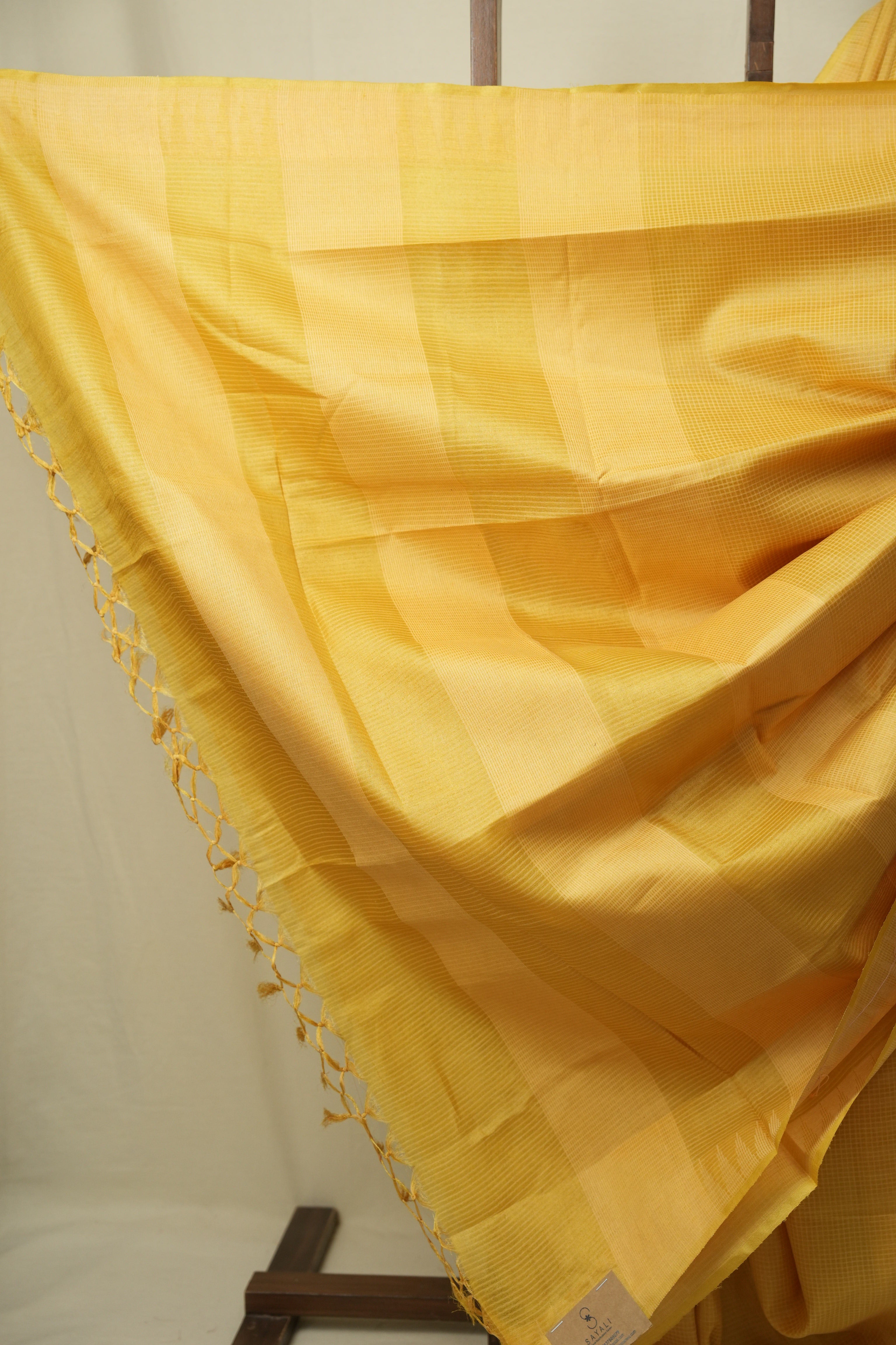 Yellow Tussar Silk Saree - SRYTSS1889