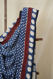 Blue Modal Silk Saree - SRBMSS643