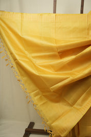 Yellow Tussar Silk Saree - SRYTSS1889
