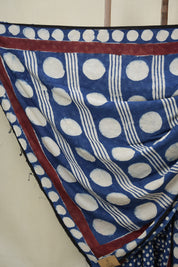 Blue Modal Silk Saree - SRBMSS643