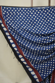 Blue Modal Silk Saree - SRBMSS643