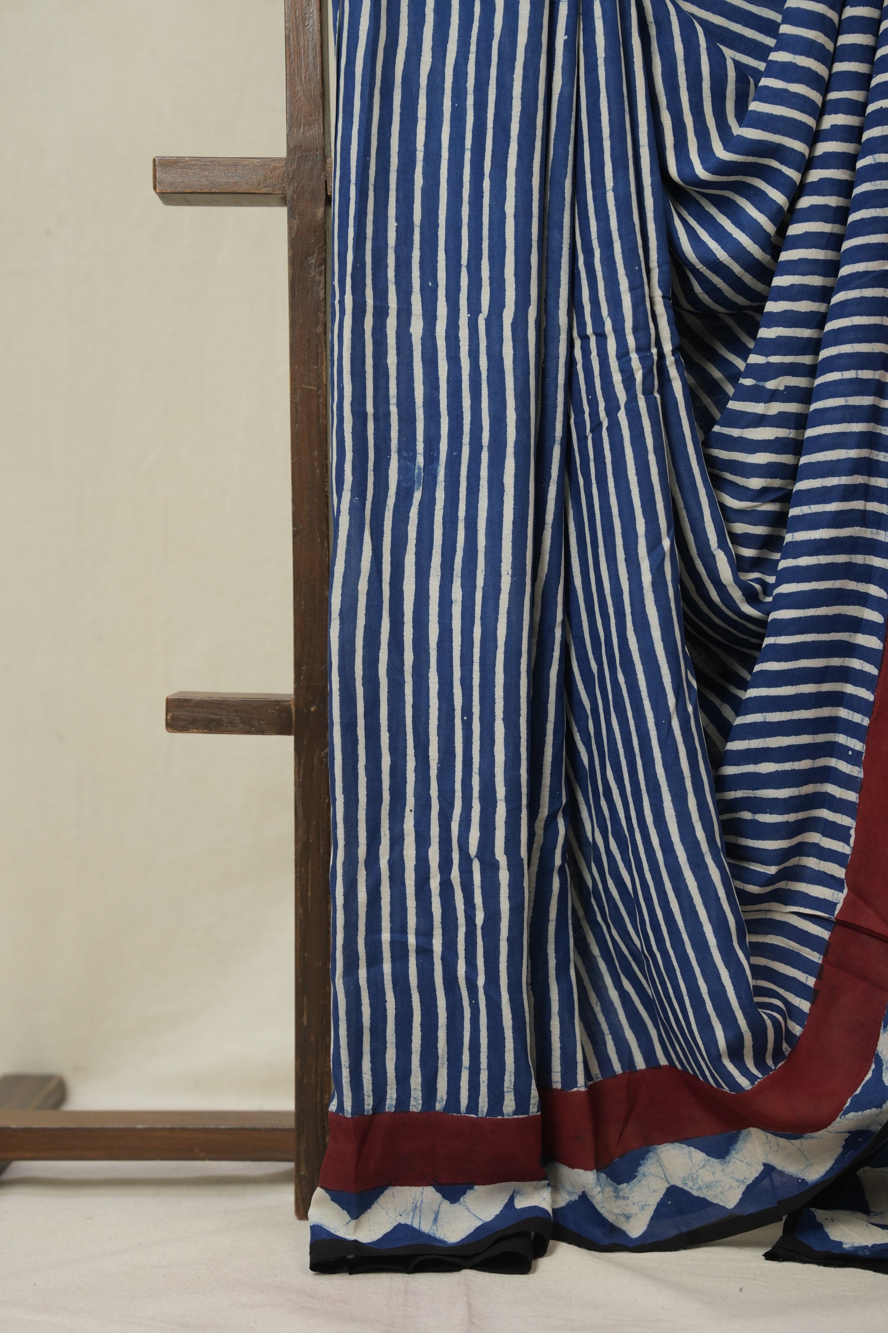 Indigo Blue Modal Silk Saree - SRIBMSS641