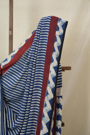 Indigo Blue Modal Silk Saree - SRIBMSS641