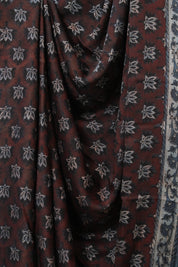 Maroon HBP Modal Silk Saree - SRMMSS654