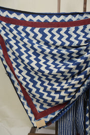 Indigo Blue Modal Silk Saree - SRIBMSS641
