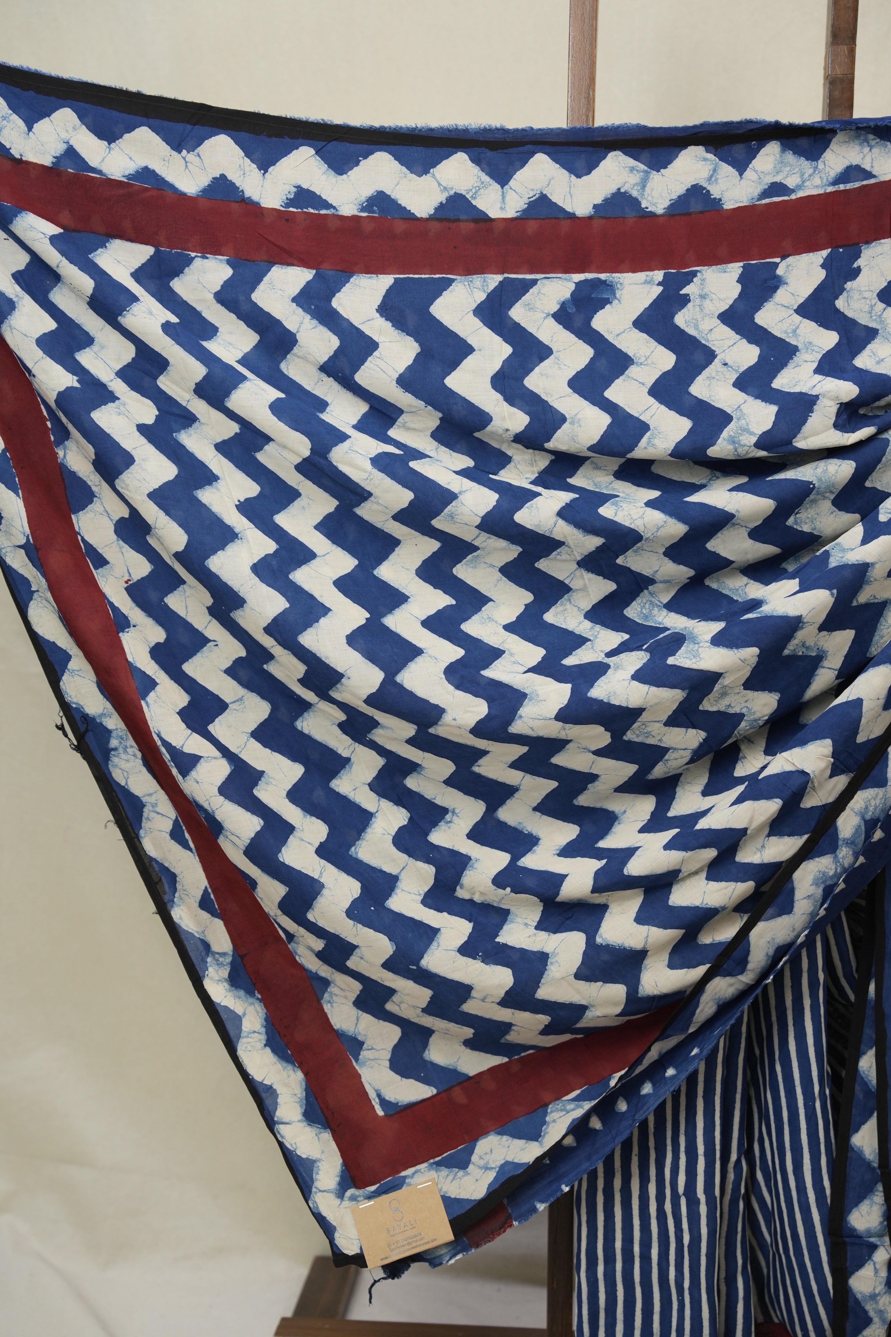 Indigo Blue Modal Silk Saree - SRIBMSS641
