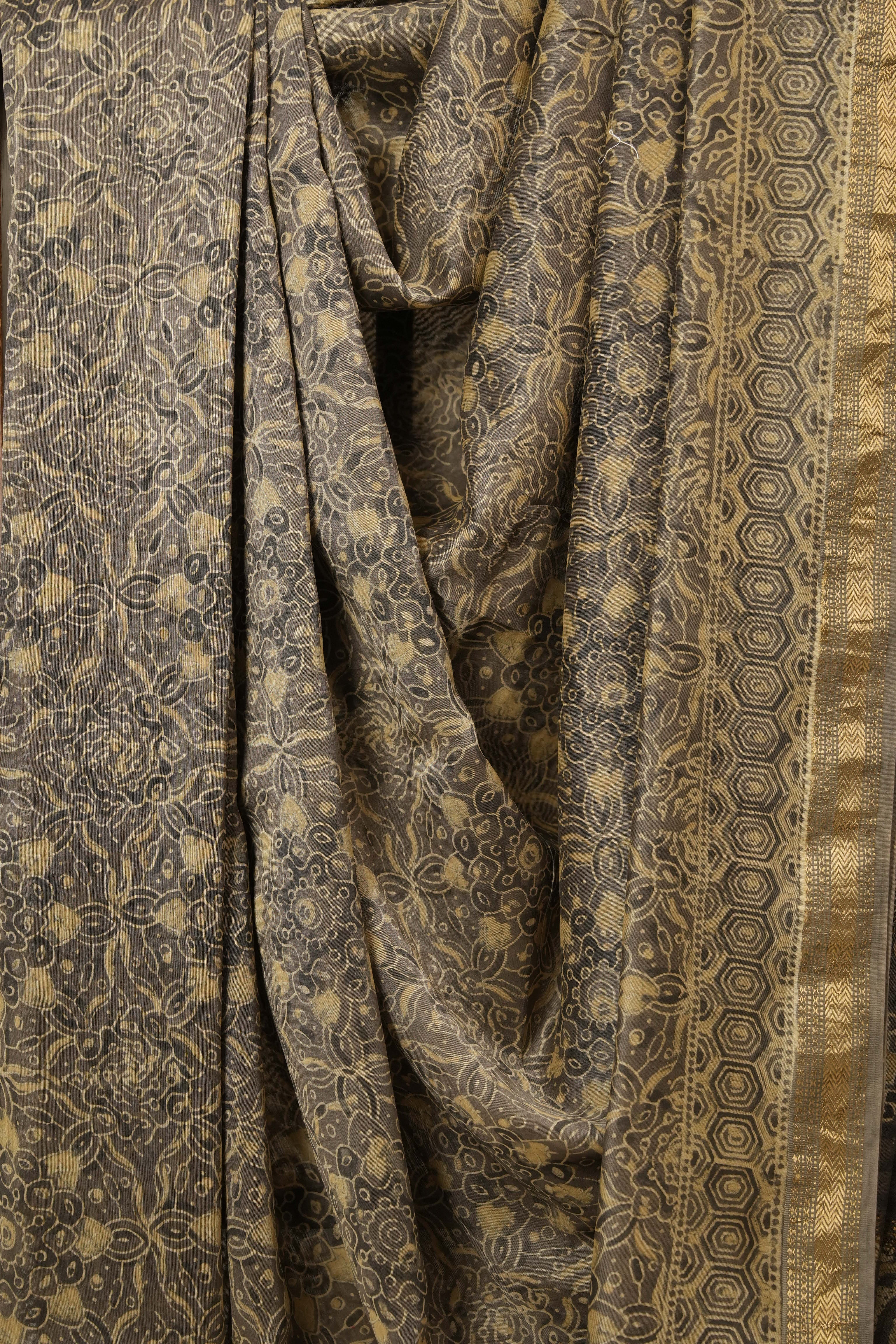 Kashish HBP Cotton Silk Saree With Maheshwari Border - SRKCSS766