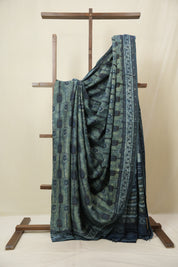 Green HBP Modal Silk Saree - SRGMSS655