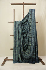 Green HBP Modal Silk Saree - SRGMSS655