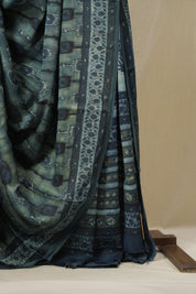 Green HBP Modal Silk Saree - SRGMSS655