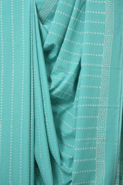 Teal Blue HBP Cotton Saree - SRTBCS3332