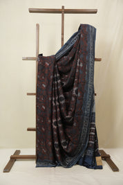 Maroon HBP Modal Silk Saree - SRMMSS652