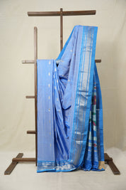 Sky Blue Silk Paithani Saree - SRSBSPS736