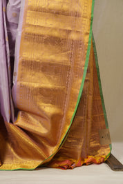 Lilac Gadwal Silk Saree - SRLGSS642