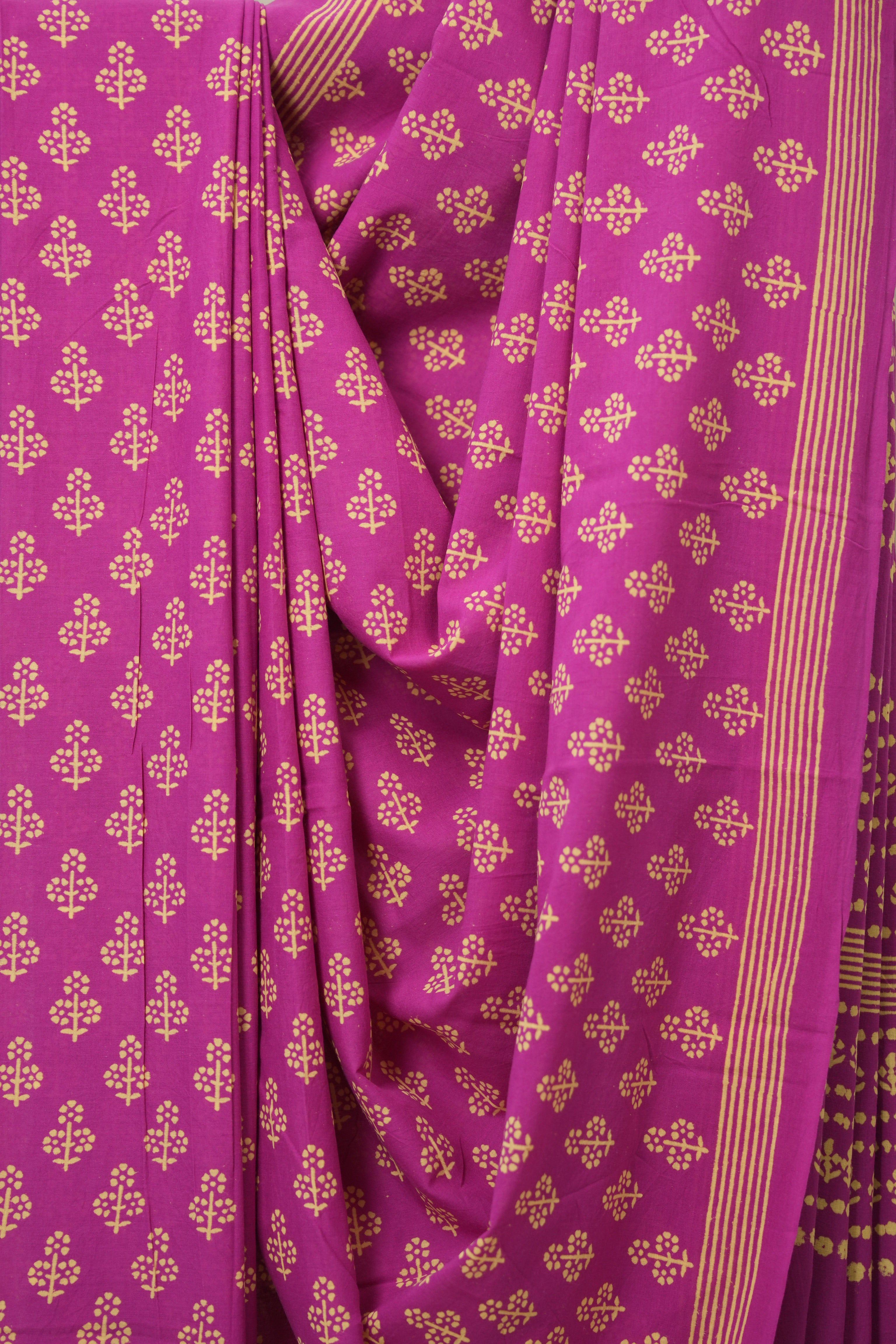 Pink HBP Cotton Saree - SRPCS3334