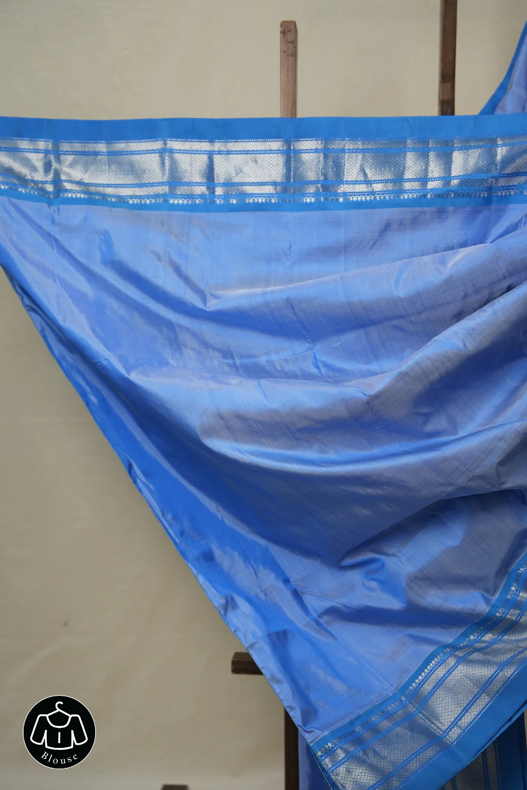 Sky Blue Silk Paithani Saree - SRSBSPS736