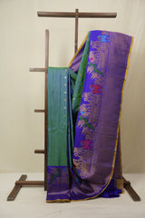 Green Gadwal Silk Saree - SRGGSS644