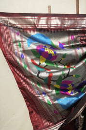 Coffee Brown Silk Paithani Saree - SRCBPS734