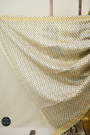 Olive Cotton Silk Saree With Maheshwari Border - SROCSS1507