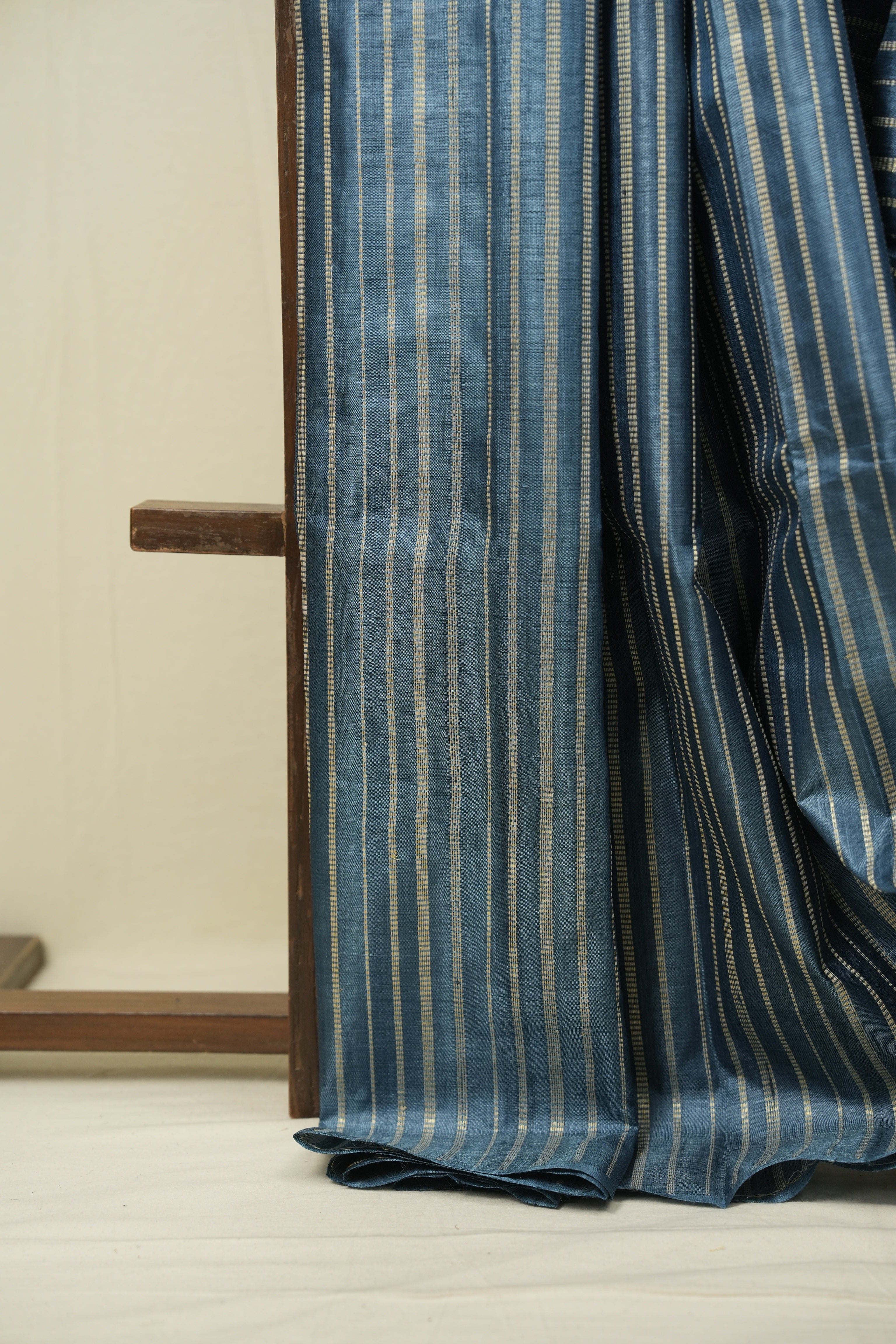 Teal Blue Tussar Silk Saree - SRTBTSS1912