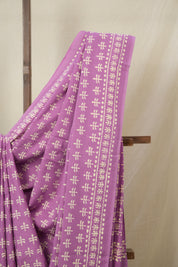 Purple HBP Cotton Saree - SRPCS3336