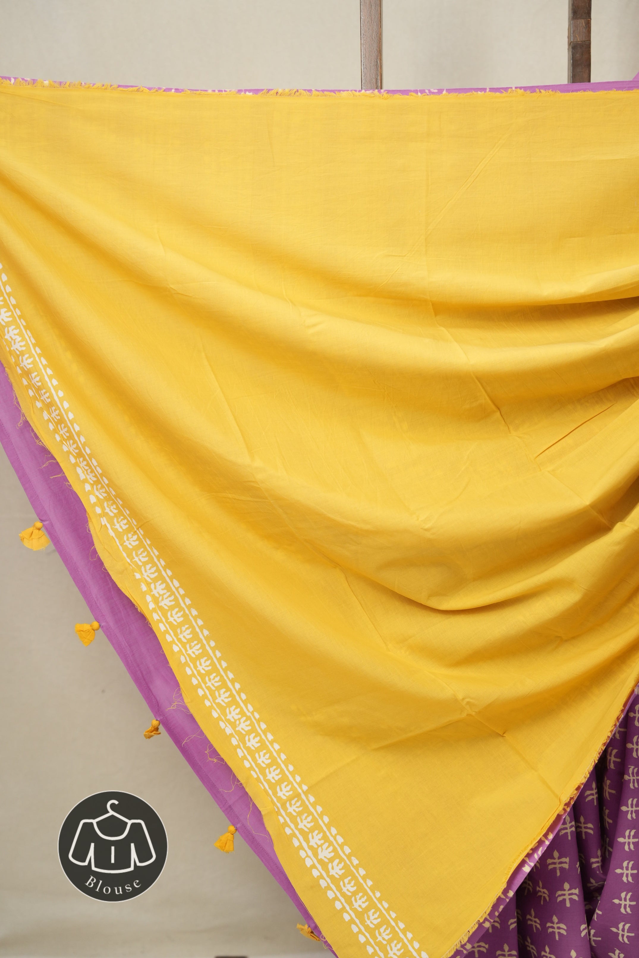 Purple HBP Cotton Saree - SRPCS3336