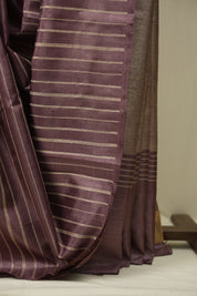 Dusty Pink Tussar Silk Saree - SRDPTSS1911