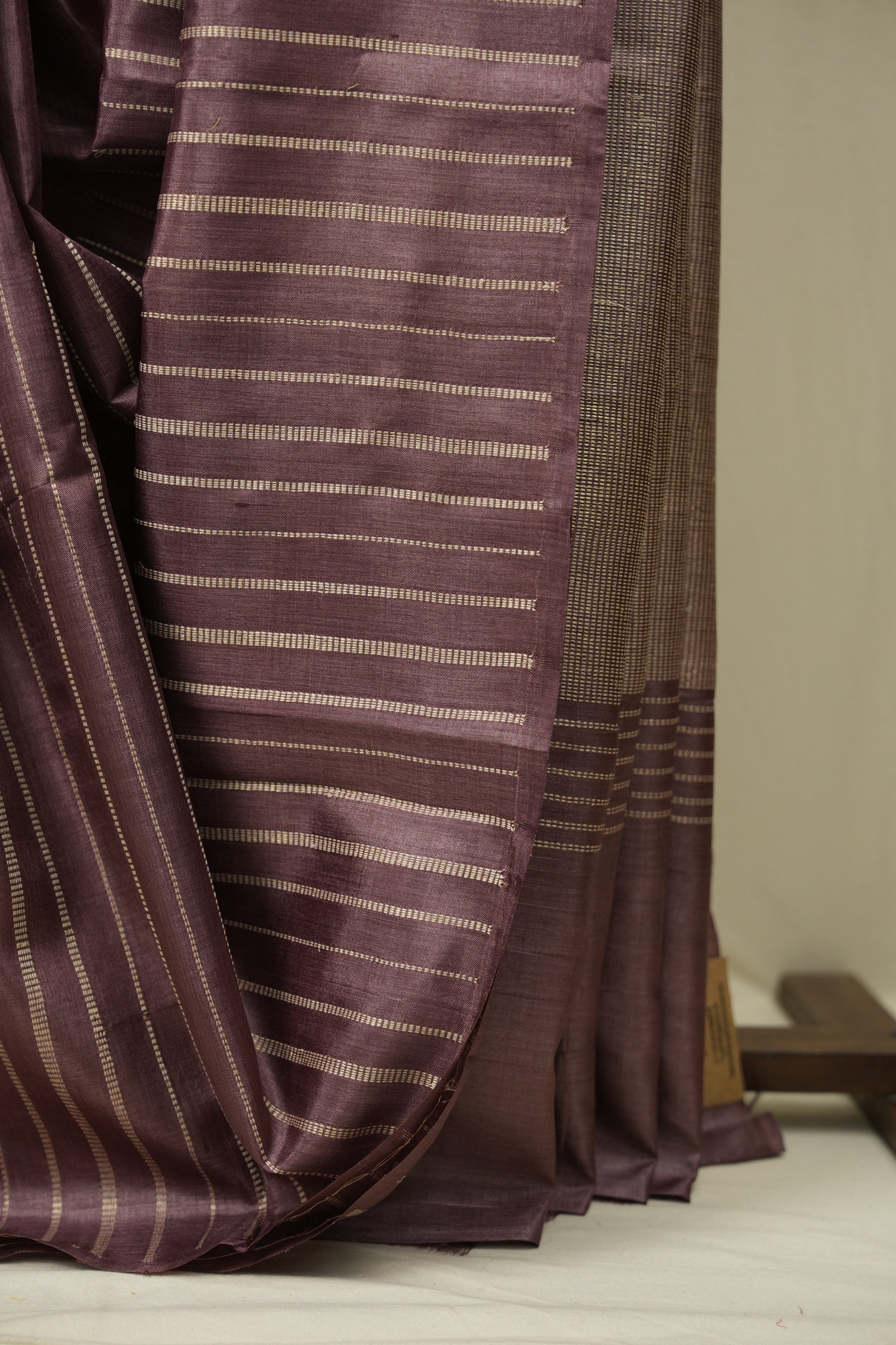 Dusty Pink Tussar Silk Saree - SRDPTSS1911