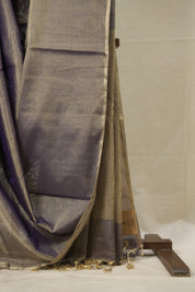 Purple Gold Maheshwari Tissue Saree - SRPGMTS639