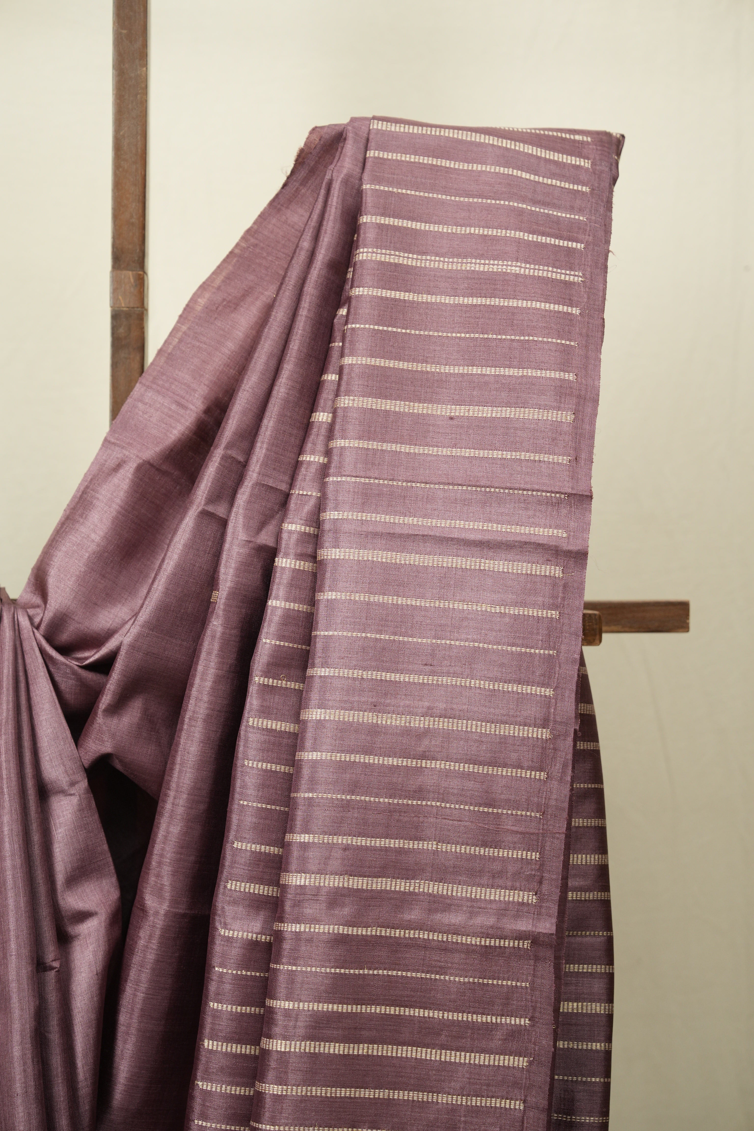 Dusty Pink Tussar Silk Saree - SRDPTSS1911
