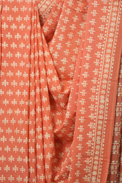 Peach HBP Cotton Saree - SRPCS3335