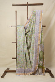 Green HBP Cotton Silk Chanderi Saree - SRGCSCS633