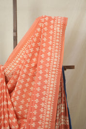 Peach HBP Cotton Saree - SRPCS3335