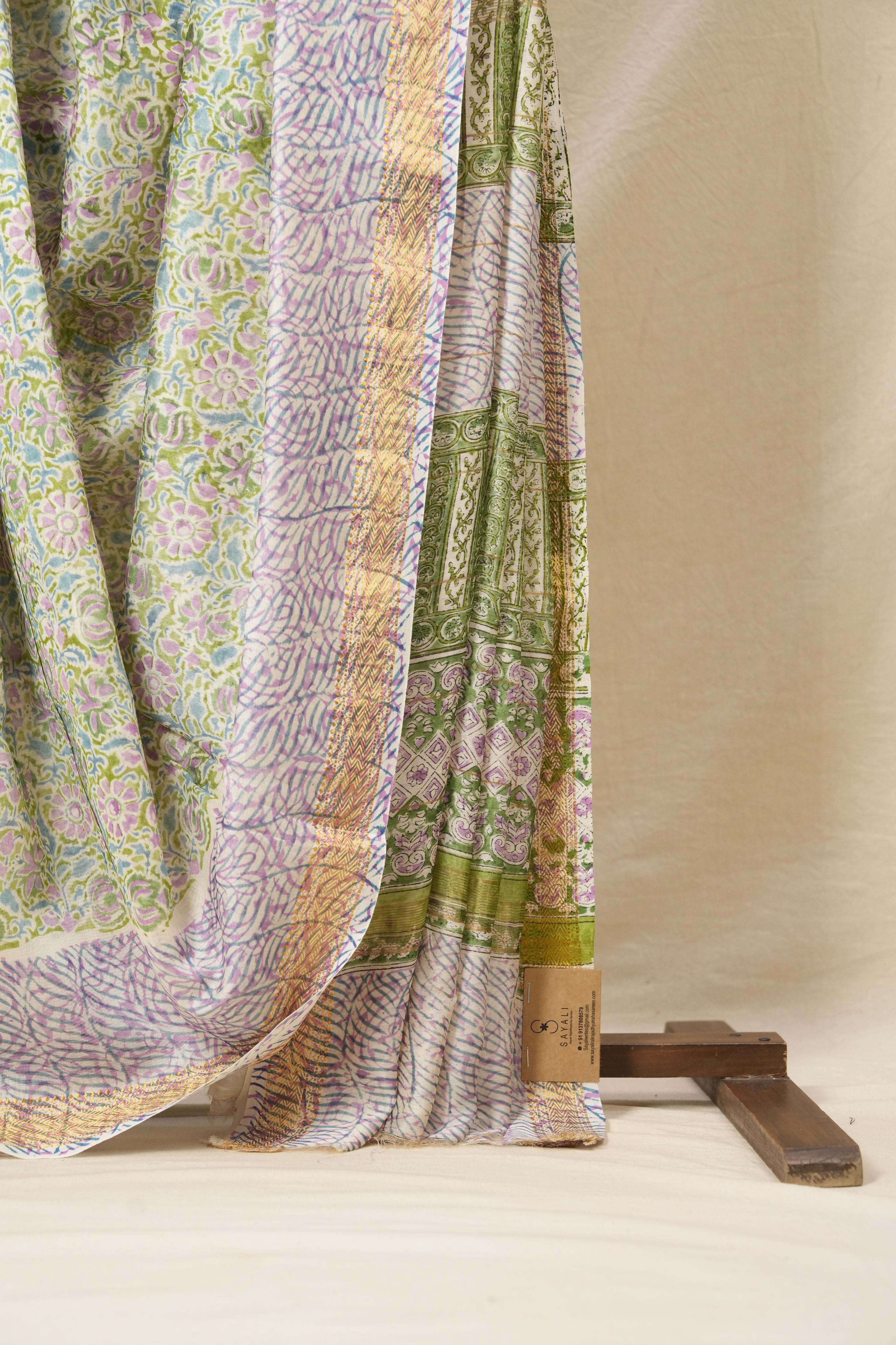 Green HBP Cotton Silk Chanderi Saree - SRGCSCS633