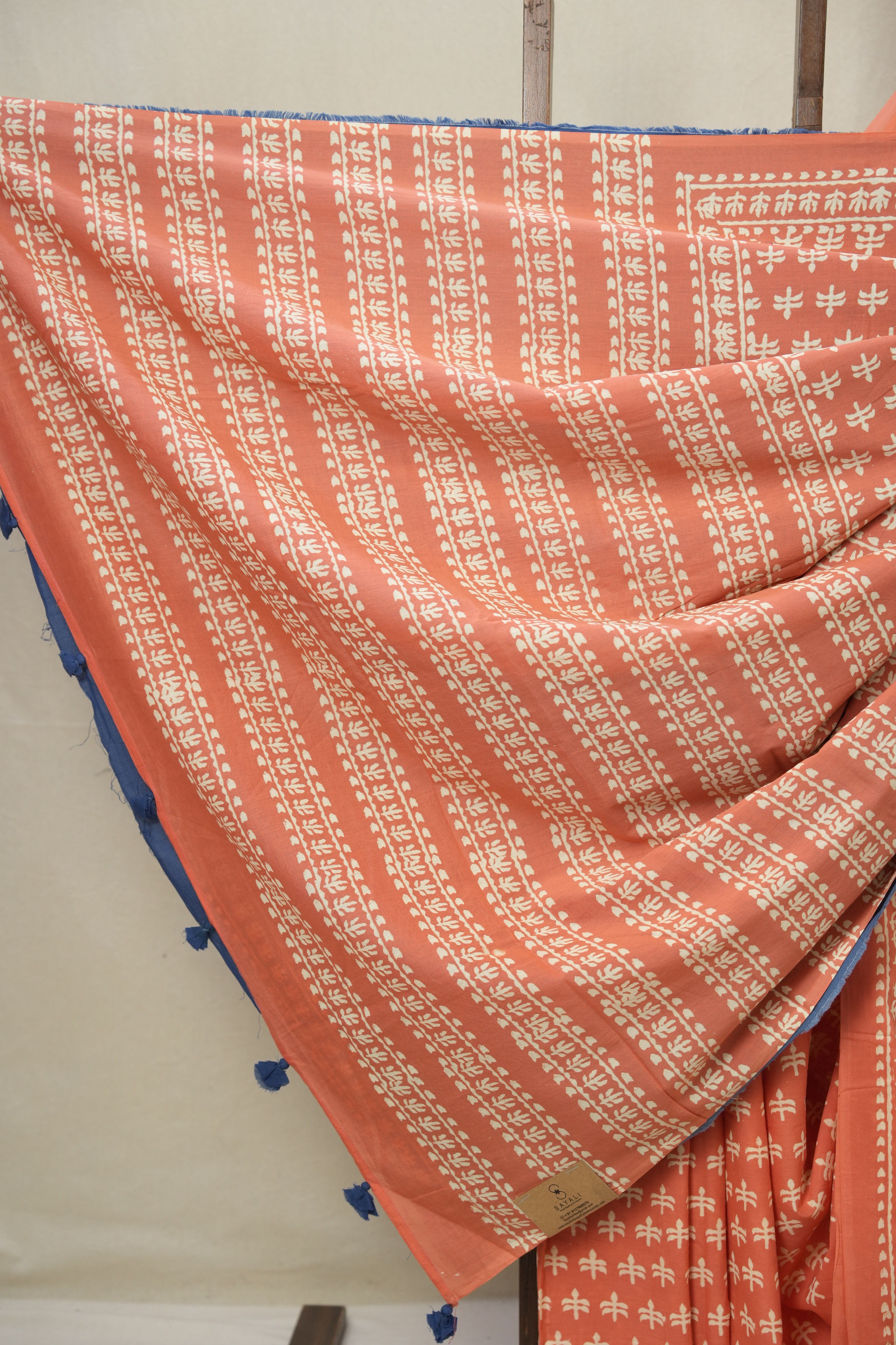 Peach HBP Cotton Saree - SRPCS3335