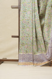 Green HBP Cotton Silk Chanderi Saree - SRGCSCS633