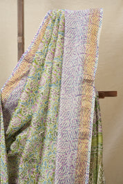 Green HBP Cotton Silk Chanderi Saree - SRGCSCS633