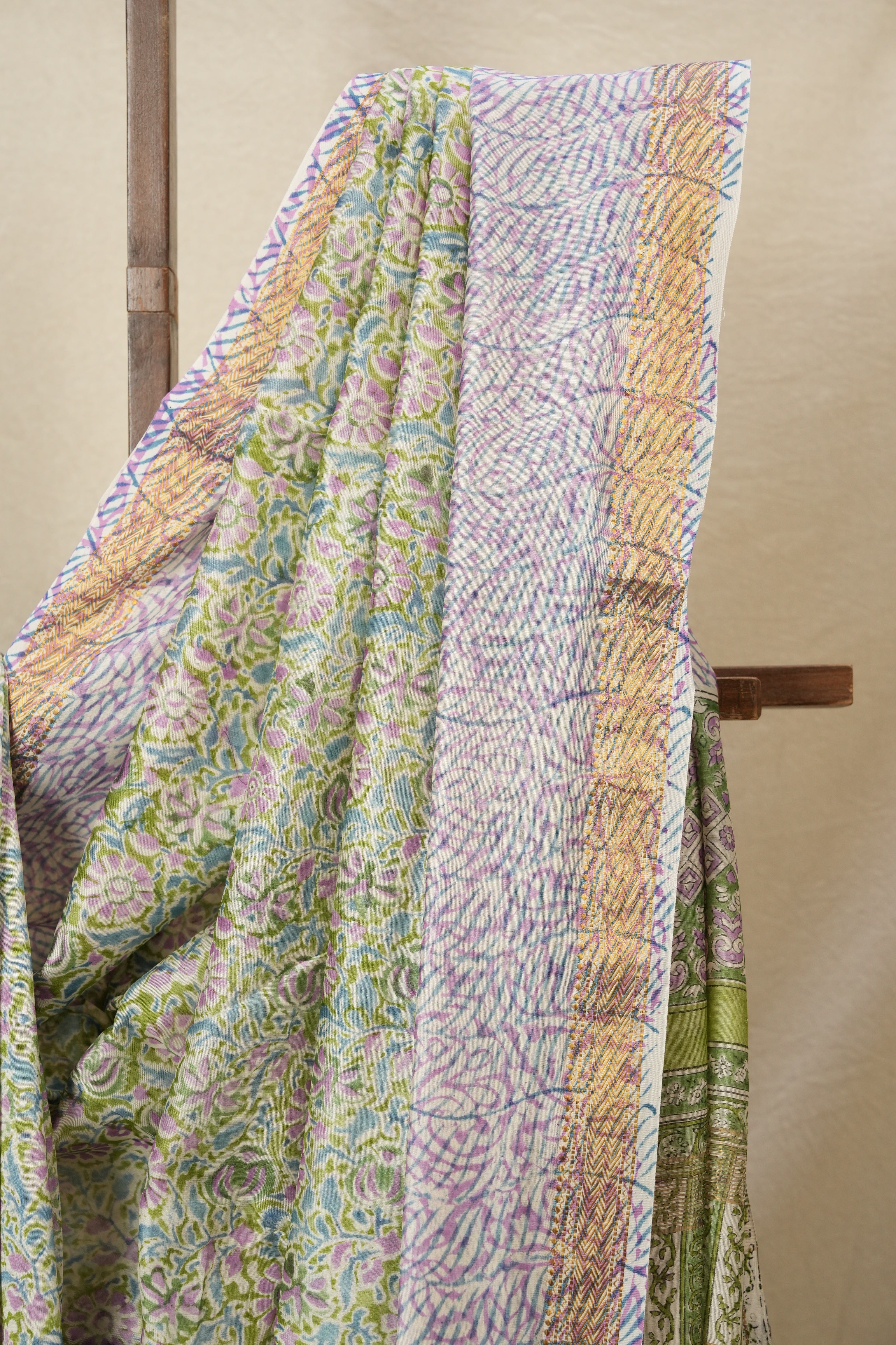 Green HBP Cotton Silk Chanderi Saree - SRGCSCS633