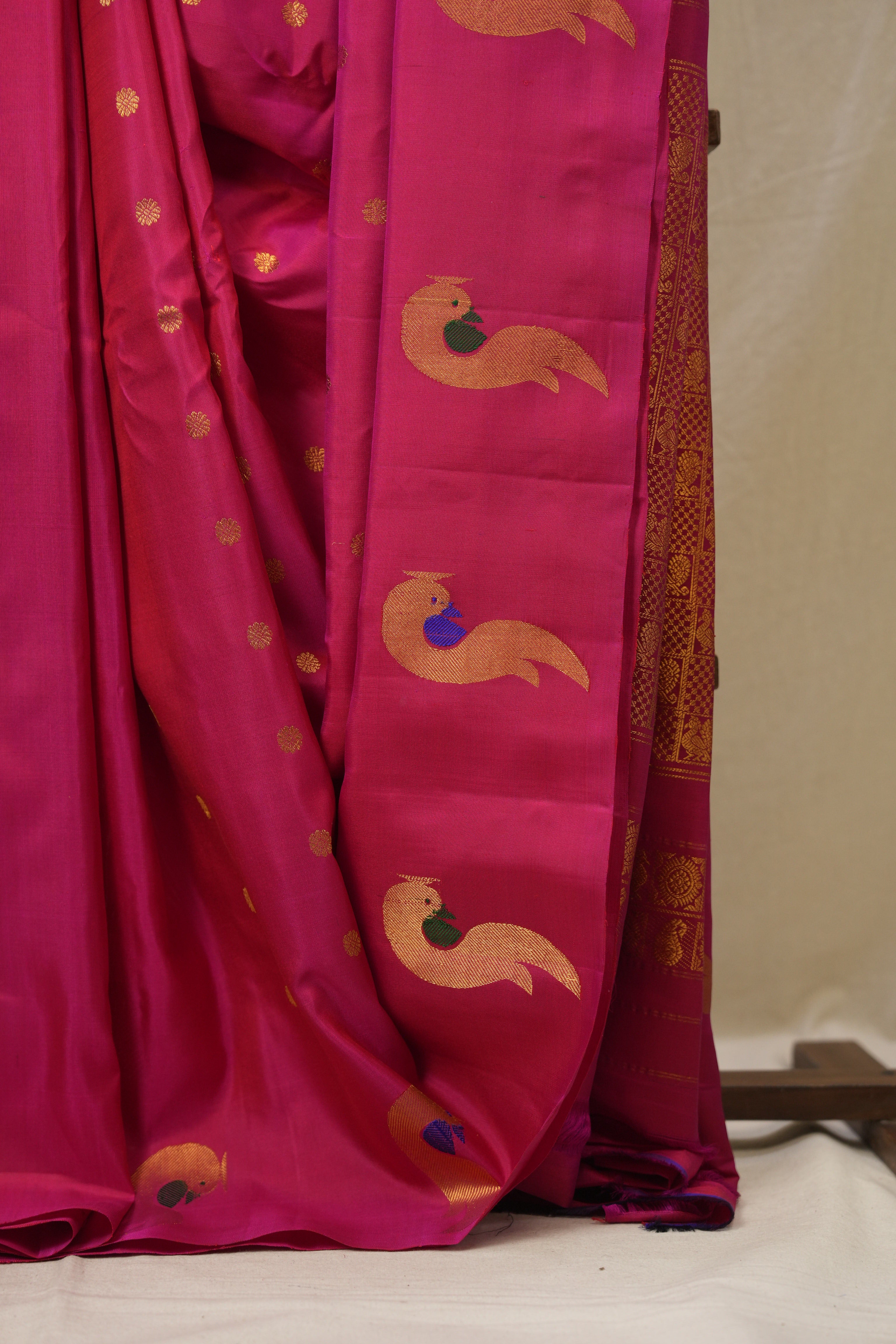 Pink Gadwal Silk Saree - SRPGSS638