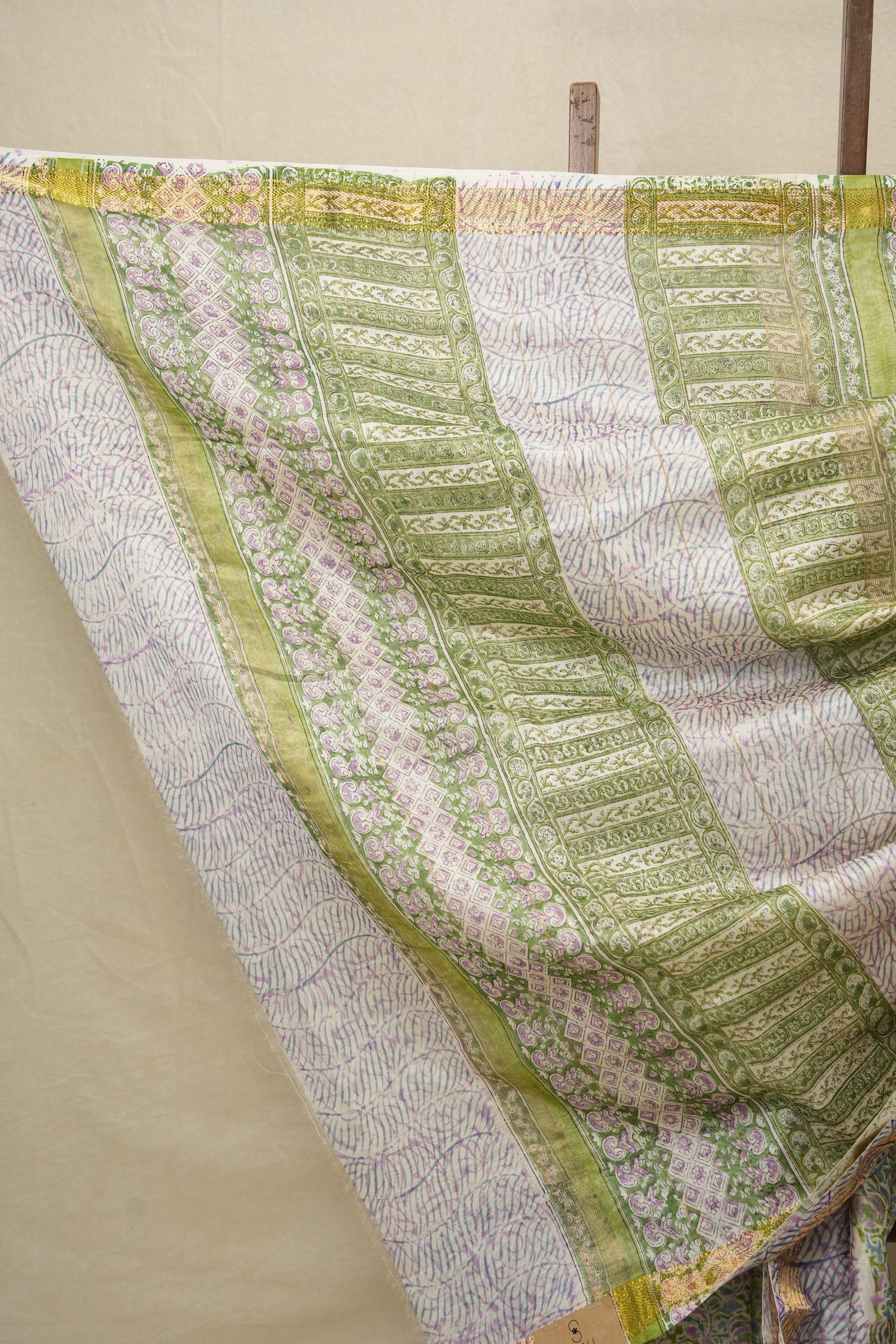 Green HBP Cotton Silk Chanderi Saree - SRGCSCS633