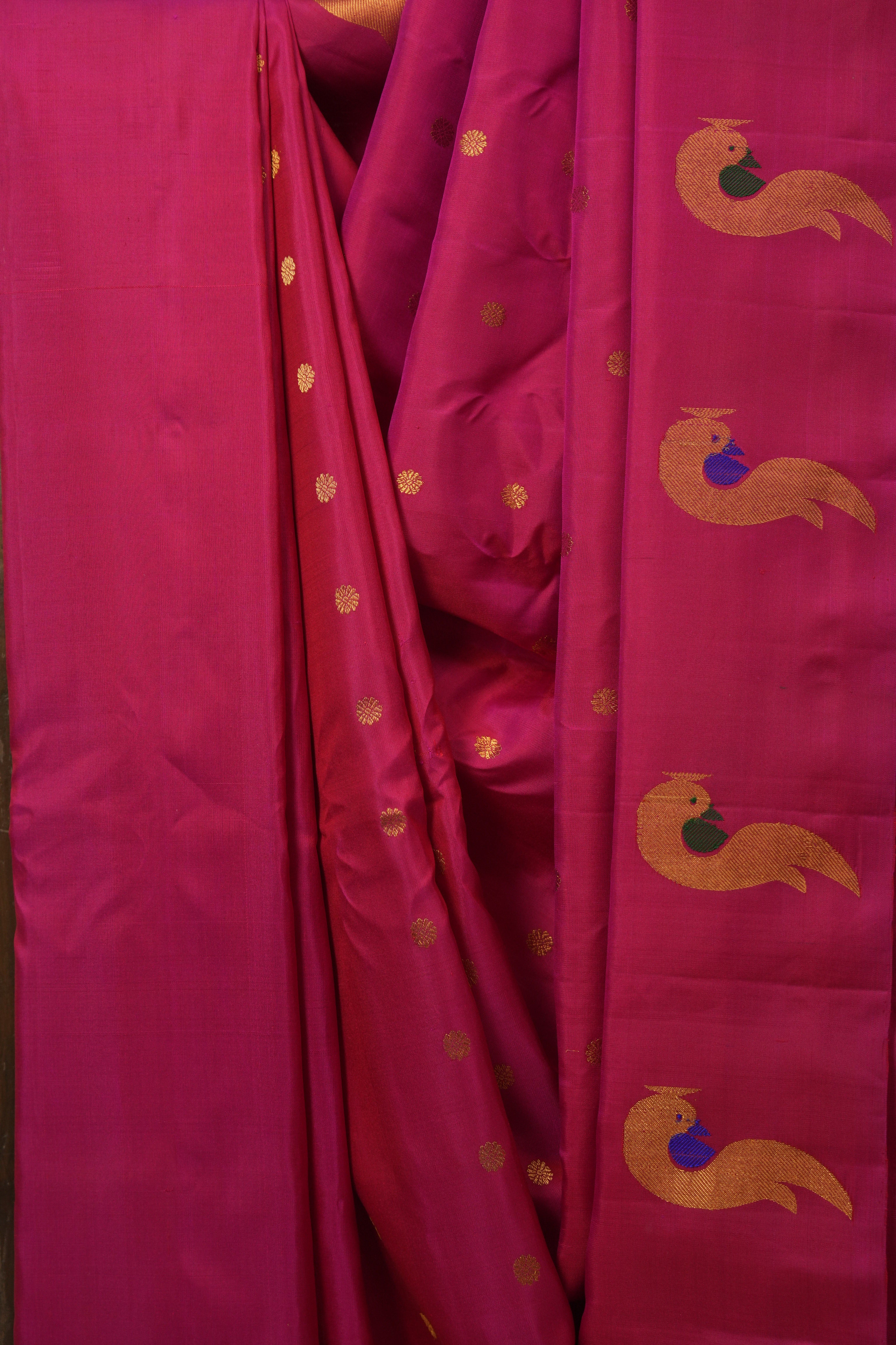 Pink Gadwal Silk Saree - SRPGSS638