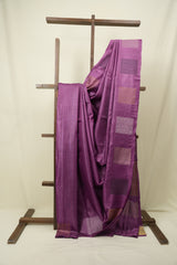Purple Tussar Silk Saree - SRPTSS1902