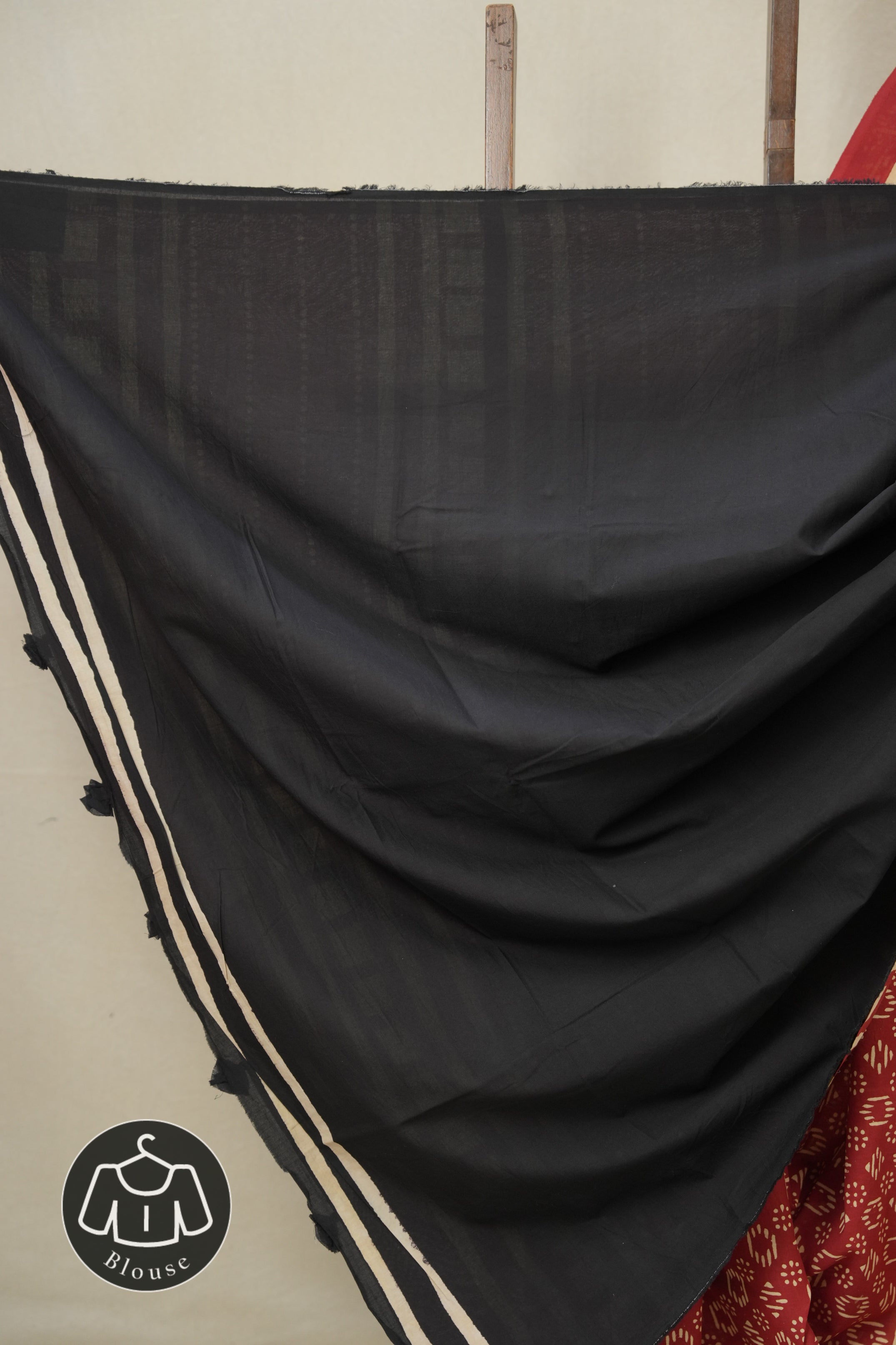 Red HBP Cotton Saree - SRRCS3327