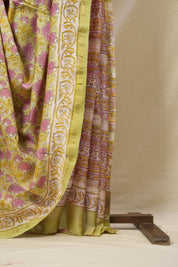 Green HBP Cotton Silk Chanderi Saree - SRGCSCS647