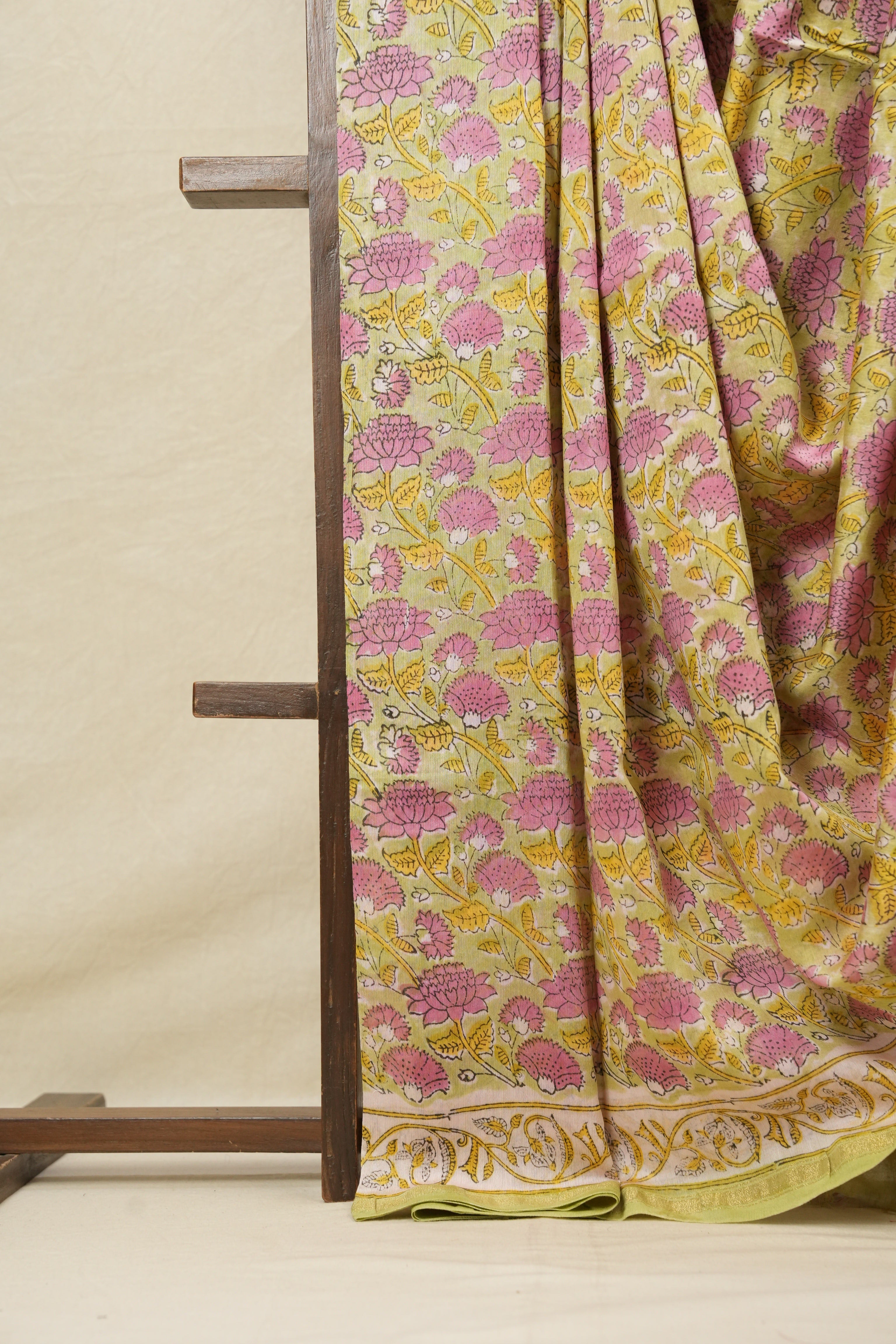 Green HBP Cotton Silk Chanderi Saree - SRGCSCS647