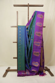 Green Gadwal Silk Saree - SRGGSS639