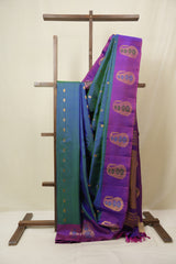 Green Gadwal Silk Saree - SRGGSS639